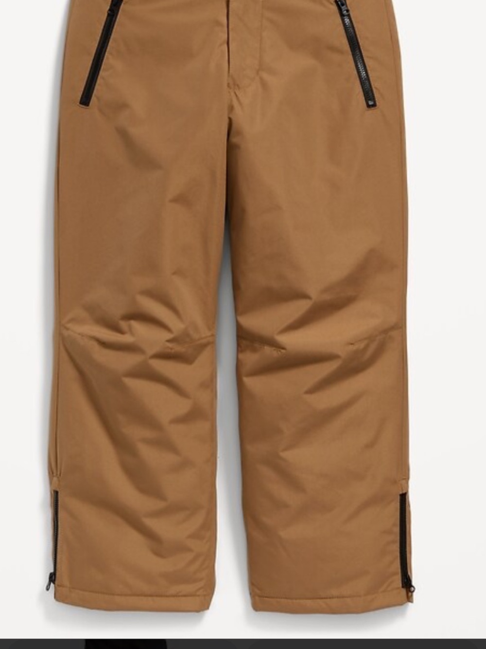 Old Navy Kids Brown Snow Pants with Zip Pockets size 8 boys , water resistant